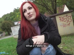 Britskej, Hlboký orál, Na psíka, Žena, Na verejnosti, Realita, Ryšavé, Vychudnutá