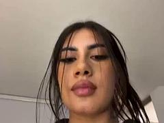 Leie, Tussi, Braunhaarige, Latina, Masturbation, Solo, Jungendliche (18+), Netzkamera