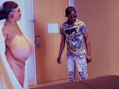 Culo grosso, Tette grandi, Pompino, Brunetta, Tettona, Schizzo di sborra, Interrazziale, Massaggio