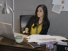 Kont, Pijpbeurt, Lul, Interraciaal, Latijnse vrouw, Natuurlijke tieten, Doordringend, Kort haar