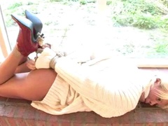Bdsm, Blondinka, Bondage, Ženska, Gagging, Zvezana