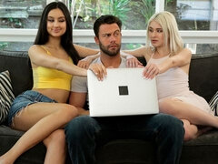 69   sottosopra, Pompino, Donna donna uomo, Sega, Leccata, Magra, Ragazza, Terzetto