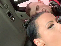 In the car, public, cheating