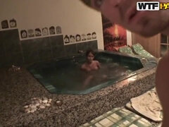 Hot fucking romance in Jacuzzi with sexy Nessa Devil!