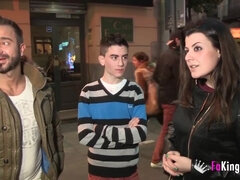 Enthousiasteling, Pijpbeurt, Bruinharig, Mollig, Hd, Gezichtspunt, Realiteit, Spaans