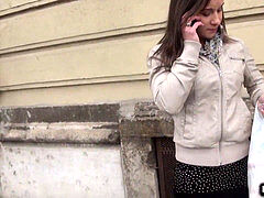 Amatør, Par, Tjekke, Europærer, Udendørs, Offentlig, Realitet, Snugkigger