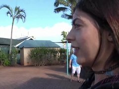 Enthousiasteling, Pijpbeurt, Bruinharig, Sperma, Vriendin, Gezichtspunt, Roken, Tieten likken