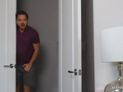 Braunhaarige, Lesbisch, Lecken, Muschi, Tätowierung, Spanner