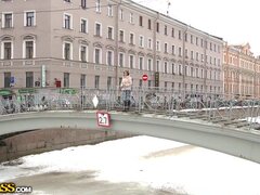 Amatőr, Gesztenyebarna, Arcra élvezés, Leszbikus, Orosz