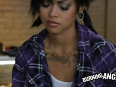 Skinny asian coquette foot fetish porn video