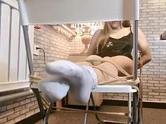 Asiático, Amarrada, Chino, Fetiche, Camara web