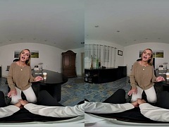 En tercera dimension, Chica, Tetas grandes, Rubia, Sexo duro, Oficina, Pov, Tetas