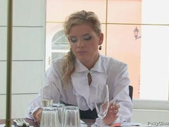 Blondýna, Oblečené, Rukavice, Lesbické, Nahé, Saténové, Punčochy, Hračky