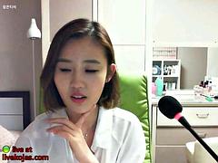 Amateur, Asiático, Chica, Tetas grandes, Coreano, Solo, Tetas, Camara web