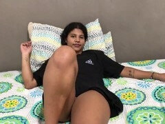 18 jaar, Enthousiasteling, Stel, Huisgemaakt, Latijnse vrouw, Orgasme, Taboe, Tieten likken