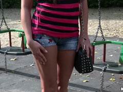 Smoking Russian Swallows Jizz 1 - Public Pickups