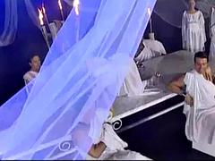 Watch Michelle Wild masquerade orgy with 6 facials - Orgy, Blonde, Chaturbate Porn