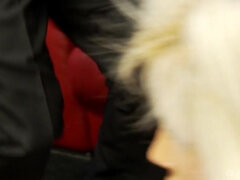 Blondine, Spermaladung, Aufs gesicht abspritzen, Lingerie