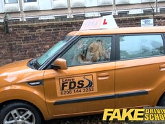 Fake Driving School lucky young lad seduced by his busty milf examiner