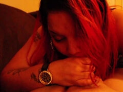 Enthousiasteling, Pijpbeurt, Bruinharig, Sperma shot, Huisgemaakt, Latijnse vrouw, Gezichtspunt