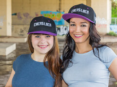 Two kinky girls having lesbian sex in an abandoner building