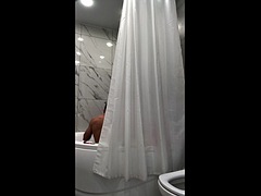 Will you spy on me even in the public shower? My hot compilation!