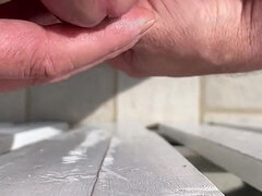 Ondó fröcskölés, Házi készítésű, Maszti, Érett koros, Szabadban, Egyedül