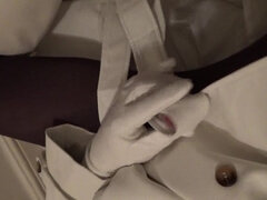 Naughty Kirsten in White Leather