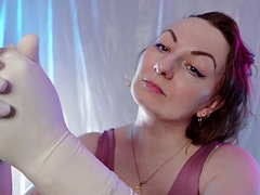 ASMR surgical gloves and mask Arya Grander