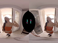 Tridimensionnel, Grosse bite, Sucer une bite, Brunette brune, Bulgare, Fille latino, Pov, Réalité