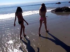 Atk girlfriends - a dual beach rendezvous with Alison Faye and Janice Griffith