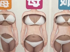 Blasen, Fetisch, Spiele, Gruppe, Japanische massage, Natürlichen titten