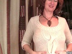 Ginger-haired, mature milf, milf xxx