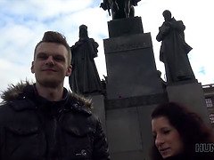 Czech teen gets a hard fuck in hidden cam POV