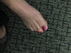 Granny feet in nylons