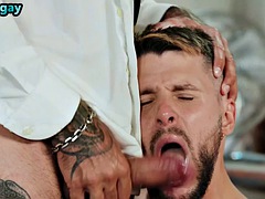 Anal, Sucer une bite, Homosexuelle, Muscle, Police, Maigrichonne, Tatouage, Uniforme