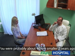 Blonde bombshells George Uhl and Nathaly Cherie get sexual treatment from their fakehospital doctor