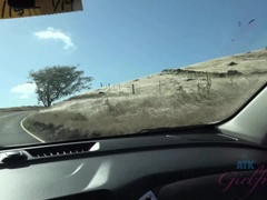 Jade Amber's last day in Hawaii, and you two fuck in the car