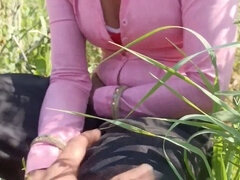 Desi wife from an Indian village gets pounded doggy style in the great outdoors