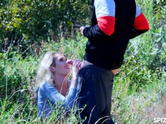 Blonde Sky Pierce Gets pounded On Outdoor Hike