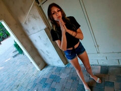 Røv, Stor røv, Blondine, Pik sutte, Hundestilling, Håndjob, Pov, Teenager