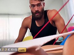 (Alexis Fawx) stretches her feet for (Xander Corvus) and instructs him to feed her his pecker - brazzers