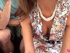 Grosse titten, Blasen, Geile alte tussi, Paar, Flotter vierer, Gruppe, Milf, Muschi