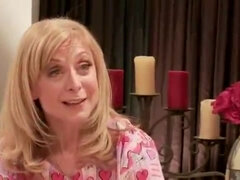 A housewife lesbian Nina Hartley shows a younger one what to do