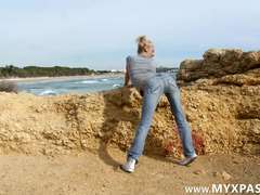 Leie, In den arsch, Strand, Hd, Milf