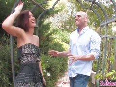 Karlie Montana gets naughty in the garden with Johnny Sins - watch now!