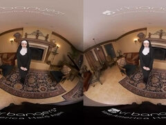 VR BANGERS Naughty Nun Gets Caught Masturbating VR Porn