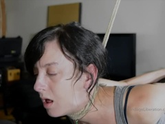 Amateur, Bondage domination sadisme masochisme, Bondage, Brunette brune, Femelle, Hd, Petite femme, Nénés