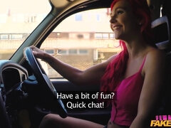 Female Fake Taxi - Lesbian Finger Fucks TV Babe 1