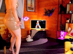 Vestido, Pies, Tacones, Bragas, Pequeña, Spandex, Medias largas, Bajo la falda